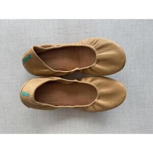 Tieks by Gavrieli Ballet Flats Camel Tan Leather Size 8
